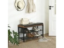 VASAGLE Schuhregal mit Sitzpolster 80 x 48 cm
