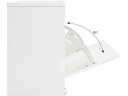 VASAGLE Schuhschrank  mit 2 Klappen aus Spanplatte, Weiss