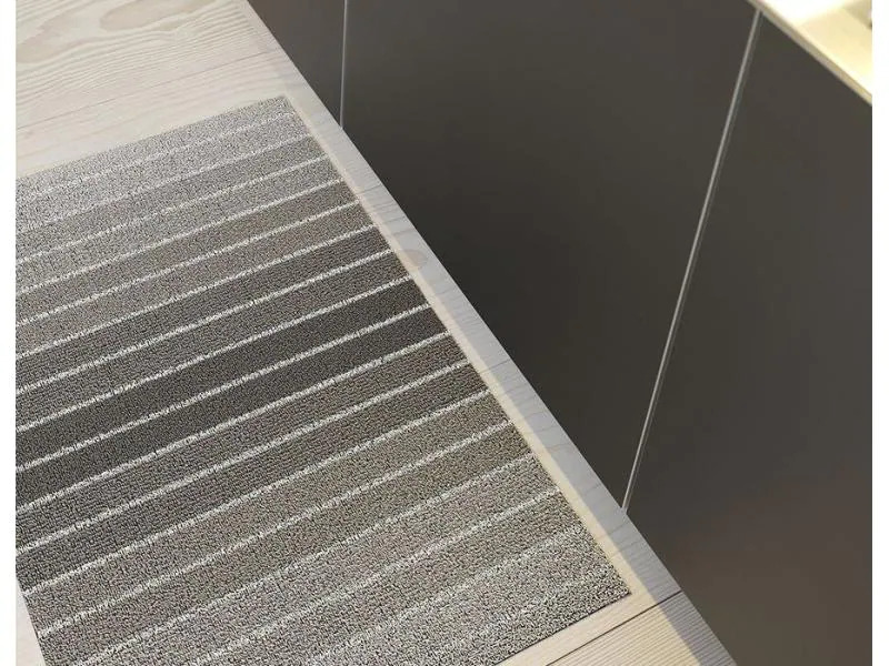 Chilewich Fussmatte Block Stripe Taupe 46 cm x 71 cm