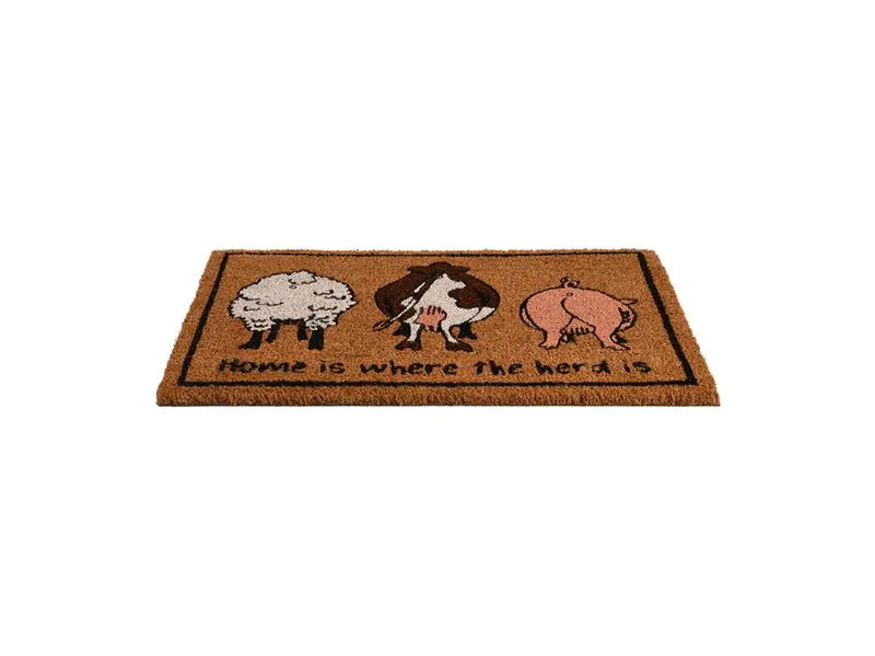 Esschert Design Fussmatte Home is where the herd is 61 x 40.4 cm
