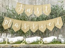 Partydeco Girlande Just Married Braun/Weiss