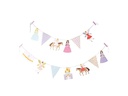 Rico Design Girlande Prinzessin 3 m, Mehrfarbig
