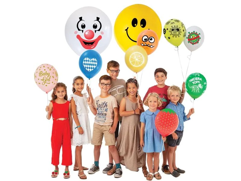 Belbal Luftballon Dino Skelets Braun/Grün, Ø 30 cm, 50 Stück