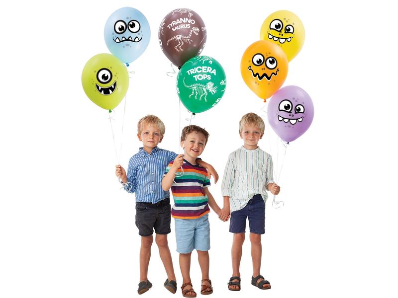 Belbal Luftballon Dino Skelets Braun/Grün, Ø 30 cm, 50 Stück