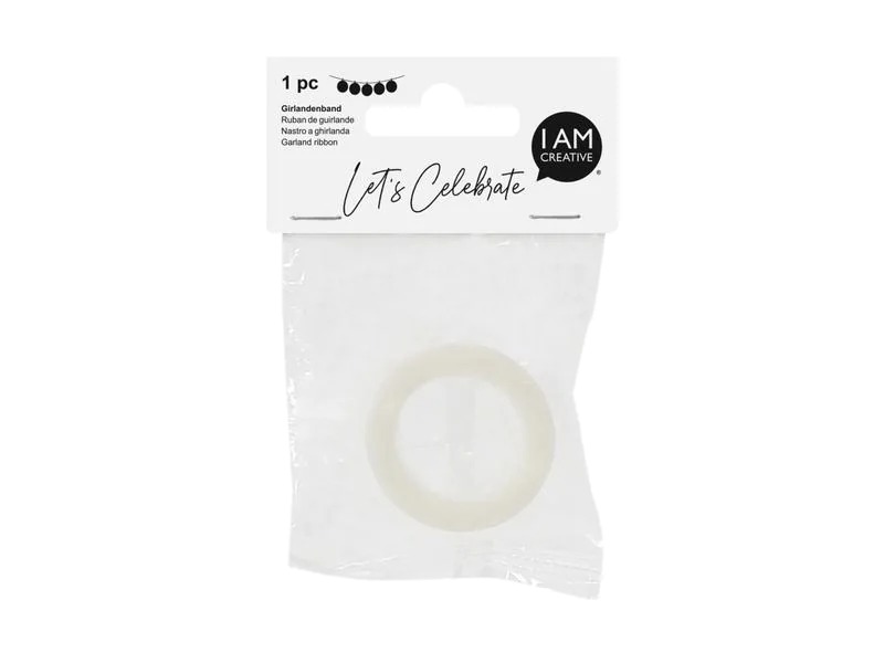 I AM CREATIVE Girlandenband 5 m Weiss