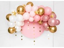 Partydeco Luftballon Girlande Pink 2 m, 60 Ballons