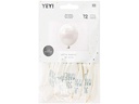 Rico Design Luftballon Just Married Ø 30 cm, 12 Stück, Weiss