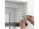 Gardinia Aluminium Jalousie Silber 80 x 130 cm