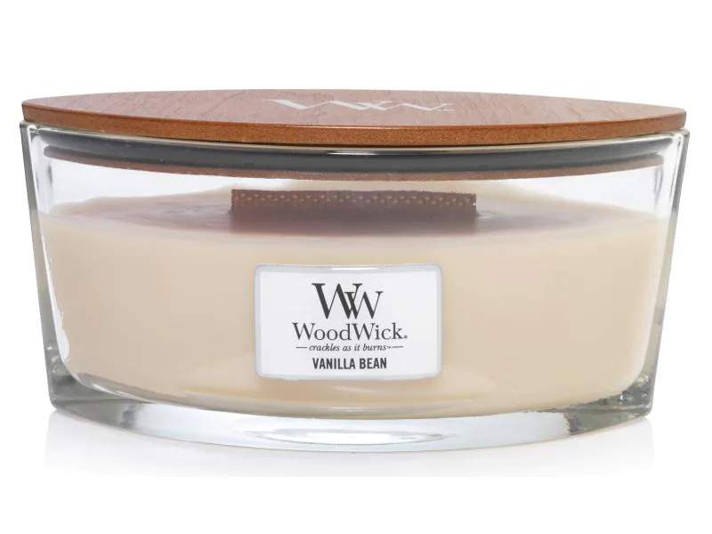 Woodwick Duftkerze Vanille Bean Ellipse