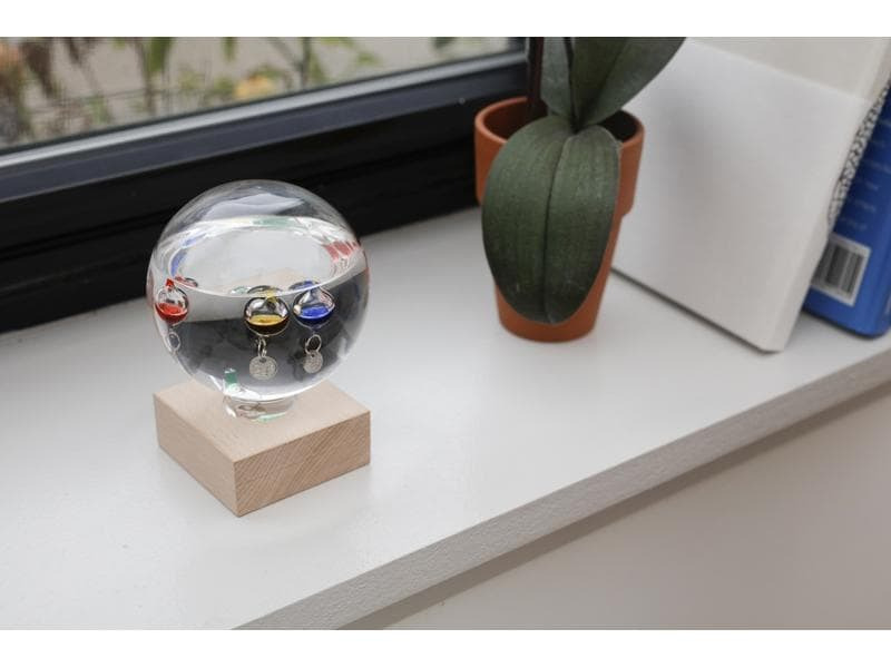 Kikkerland Aufsteller Galileo Thermometer aus Glas