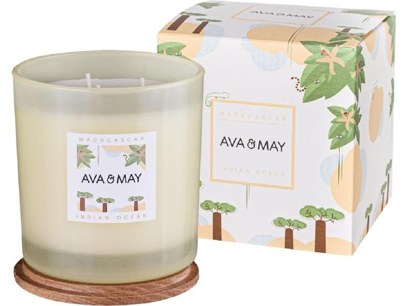 AVA &amp; MAY Duftkerze Madagaskar Gross, 1150 g