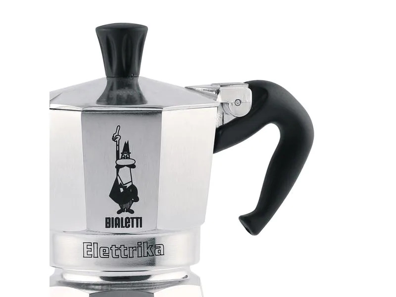 Bialetti Espressokanne Elettrika 2 Tassen, Silber