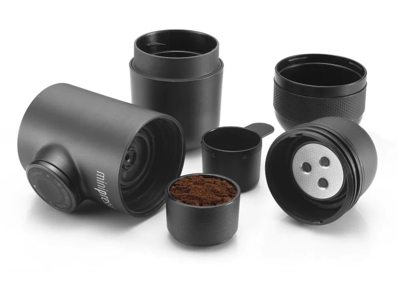 Wacaco Reisekaffeemaschine Minipresso GR Kaffeepulver