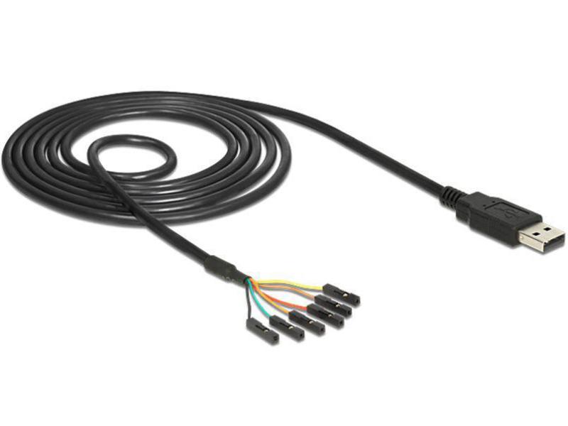 Delock USB 2.0-Kabel A - TTL Seriel 6 Pin (3 V) einzeln 1,8 m