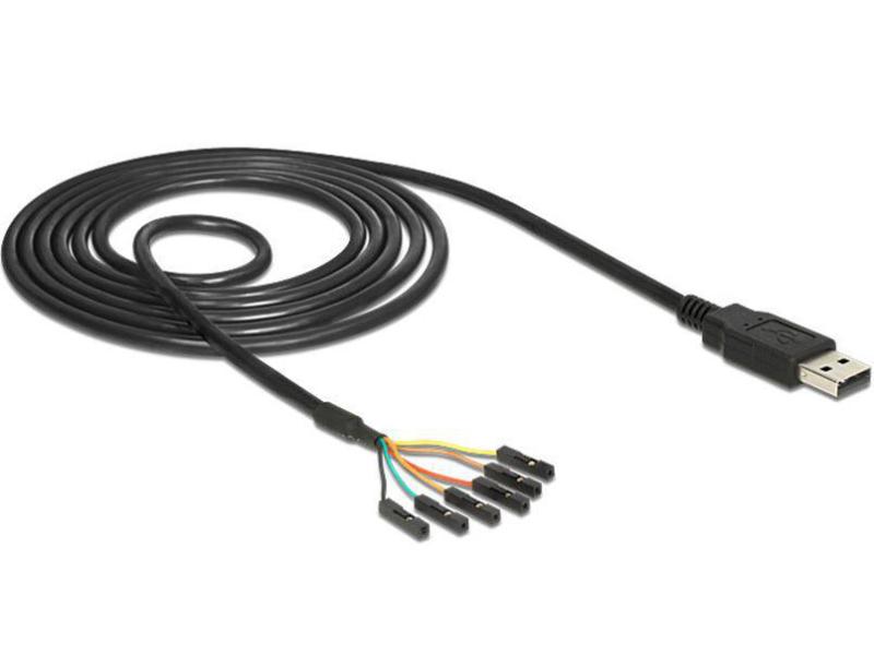 Delock USB 2.0-Kabel A - TTL Seriel 6 Pin (5 V) einzeln 1,8 m