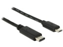 Delock USB 2.0-Kabel C - MicroB 1 m