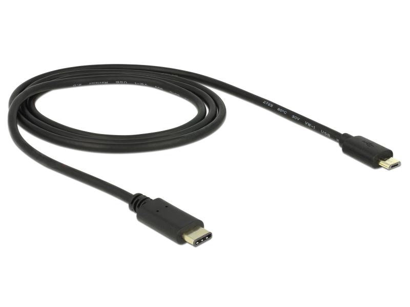 Delock USB 2.0-Kabel C - MicroB 2 m