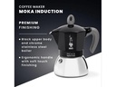 Bialetti Espressokanne New Moka Induktion 6 Tassen, Schwarz