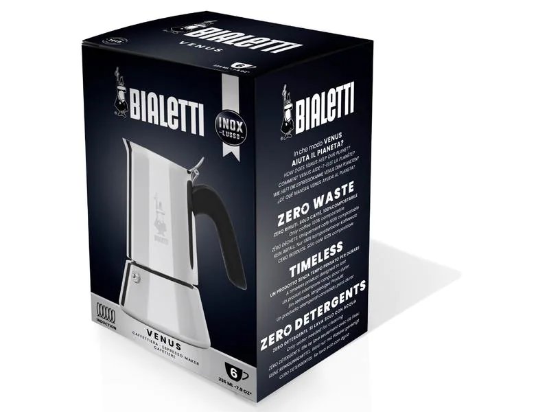 Bialetti Espressokanne New Venus 6 Tassen, Silber