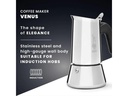 Bialetti Espressokanne New Venus 6 Tassen, Silber