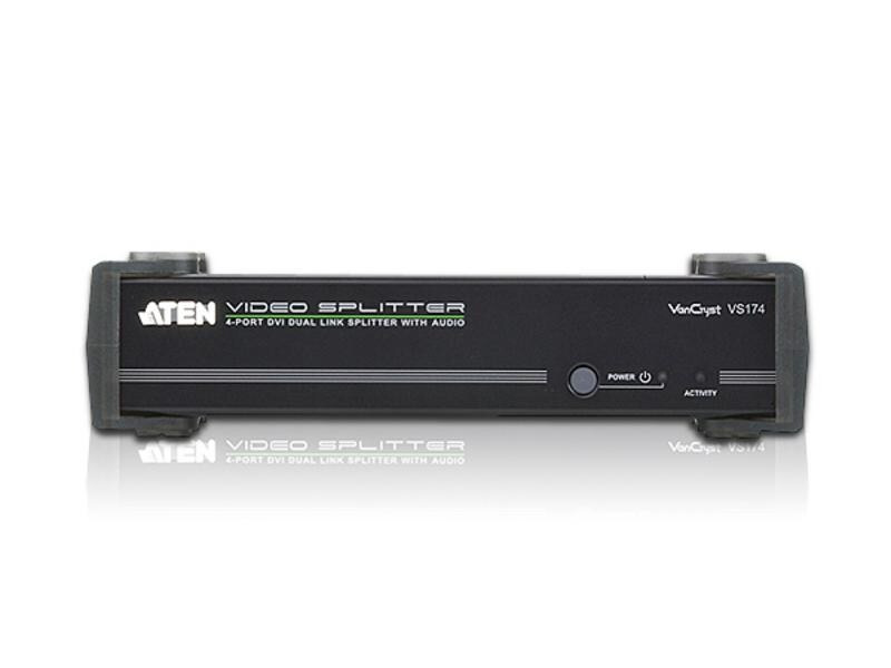 Aten 4-Port Signalsplitter VS174 DVI-Dual-Link/Audio