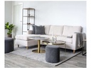 House Nordic Beistelltisch Venezia 70 x 40 cm, Gold