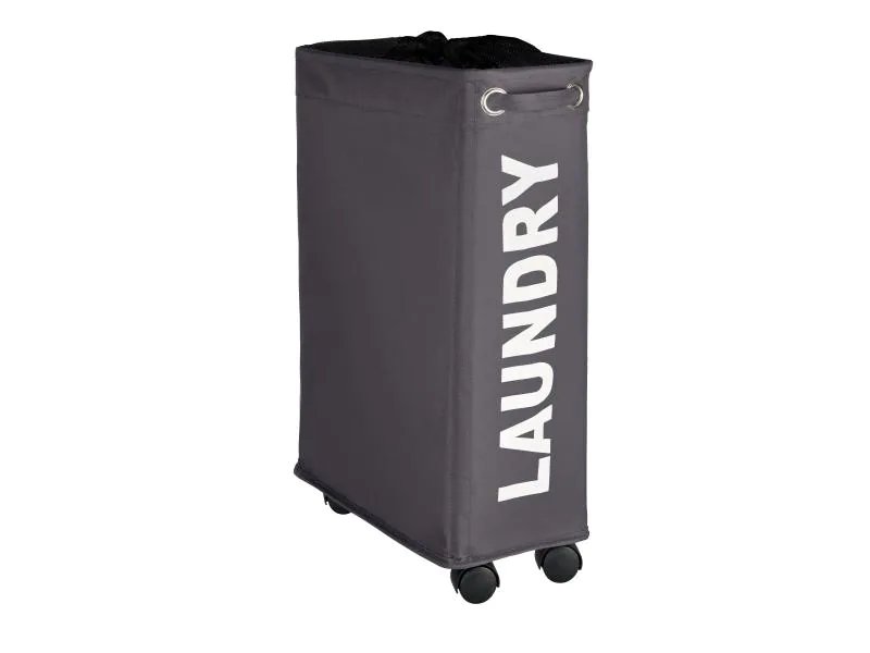 Wenko Wäschesammler Corno  Schwarz/Dunkelgrau, 43 l
