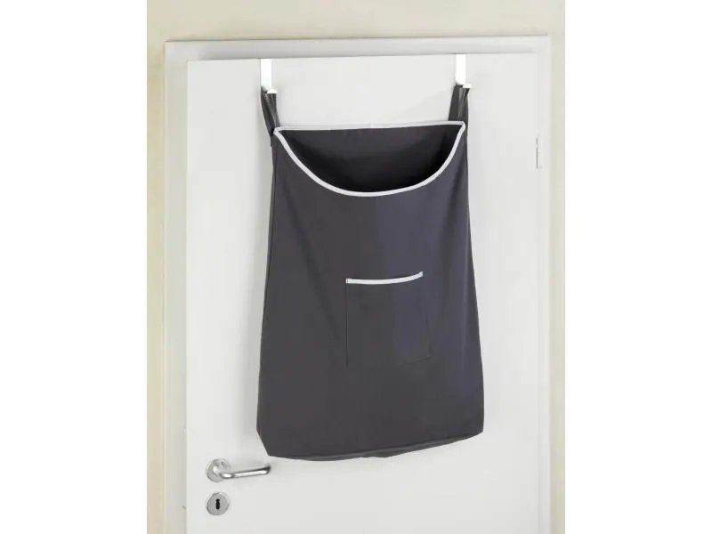 Wenko Wäschesammler Canguro  Grau/Silber, 65 l