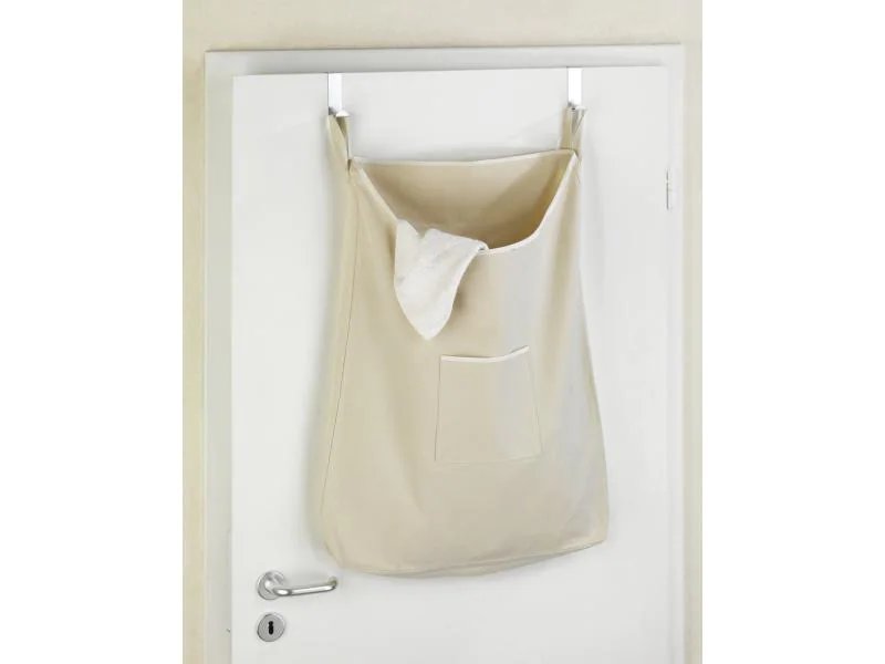 Wenko Wäschesammler Canguro  Beige/Silber, 65 l