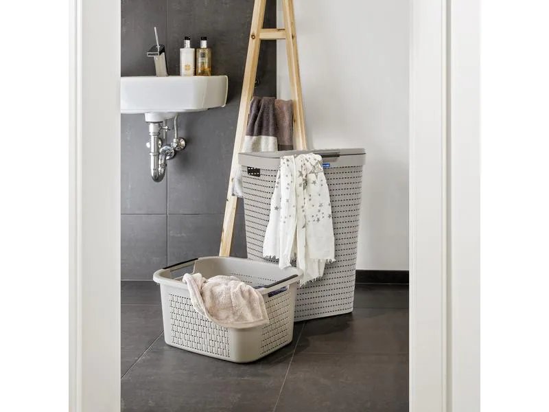 Rotho Wäschekorb  Country Weiss, 40 l