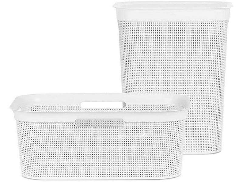 Rotho Wäschekorb  Brisen Weiss, 41 l