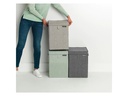 Brabantia Wäschesammler stapelbar, 35 Liter, Schwarz