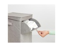 Brabantia Wäschesammler stapelbar, 35 Liter, Grau