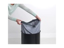 Brabantia Wäschesammler mit Korkdeckel, 60 Liter, Schwarz