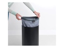 Brabantia Wäschesammler mit Korkdeckel, 35 Liter, Schwarz