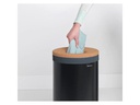 Brabantia Wäschesammler mit Korkdeckel, 35 Liter, Schwarz