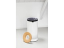 Brabantia Wäschesammler mit Korkdeckel , 35 Liter, Weiss