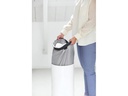 Brabantia Wäschesammler mit Korkdeckel , 35 Liter, Weiss