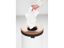 Brabantia Wäschesammler mit Korkdeckel , 35 Liter, Weiss