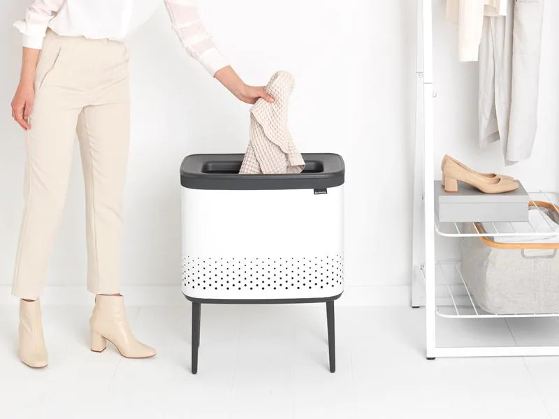 Brabantia Wäschesammler BO Weiss, 60 l