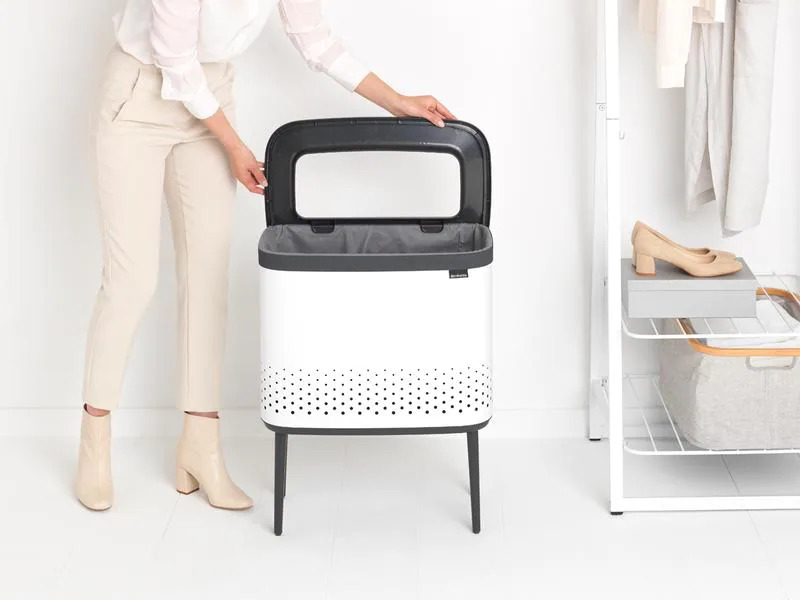 Brabantia Wäschesammler BO Weiss, 60 l