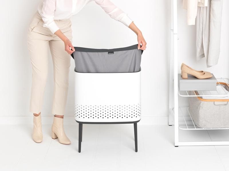 Brabantia Wäschesammler BO Weiss, 60 l