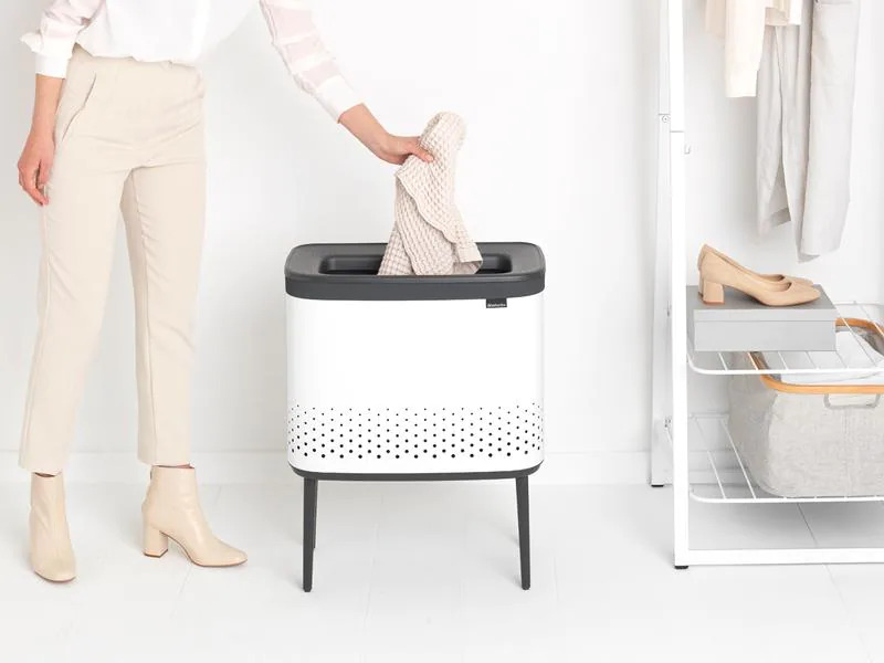 Brabantia Wäschesammler BO Weiss, 60 l