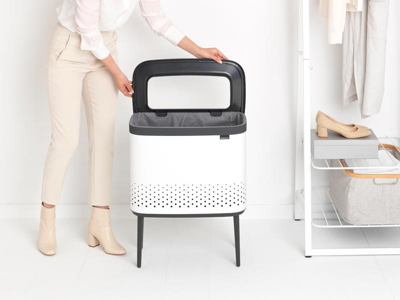 Brabantia Wäschesammler BO Weiss, 60 l