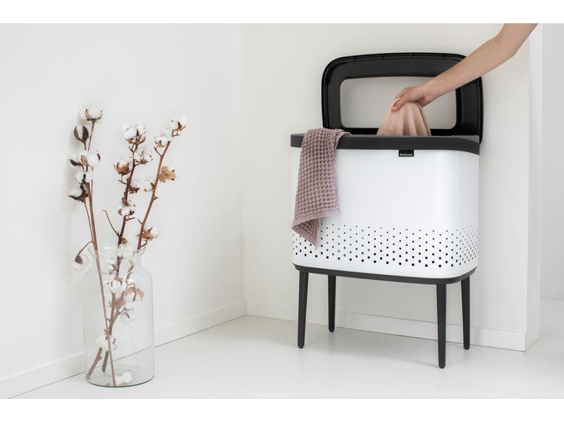 Brabantia Wäschesammler BO Weiss, 60 l