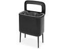 Brabantia Wäschesammler BO Schwarz, 60 l