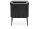 Brabantia Wäschesammler BO Schwarz, 60 l