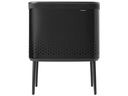 Brabantia Wäschesammler BO Schwarz, 60 l