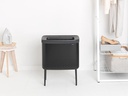 Brabantia Wäschesammler BO Schwarz, 60 l