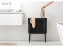 Brabantia Wäschesammler BO Schwarz, 60 l